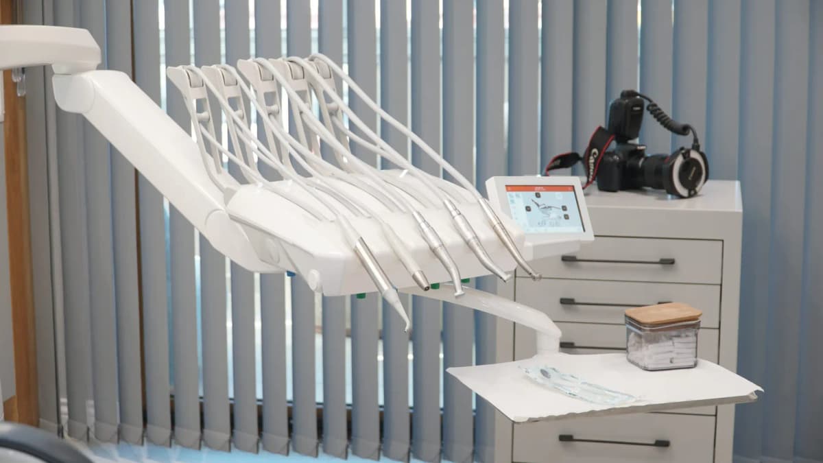 Atakum ortodonti kliniğinde muayene alanı